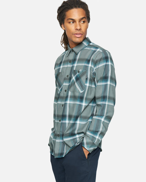 SMOKE GREY - H2O-DRI Hunter Flannel Long Sleeve | Hurley