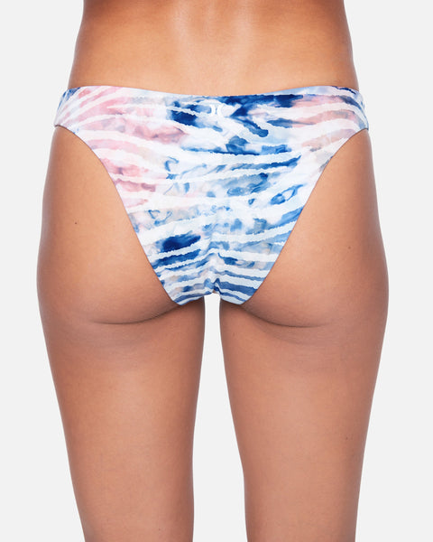 Multi Zebra - Zebra Color Wash Reversible Cheeky Bikini Bottom