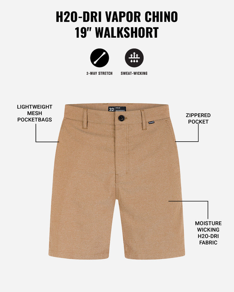 H2O-DRI VAPOR CHINO 19" WALKSHORT