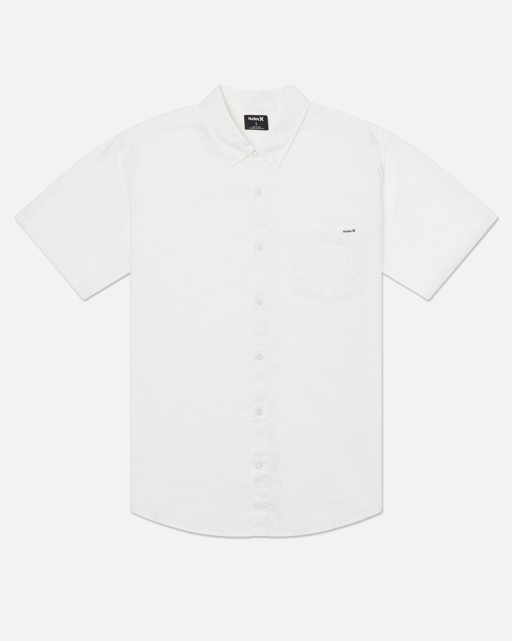 White Heather - One And Only Stretch Short Sleeve Shirt | Hurley