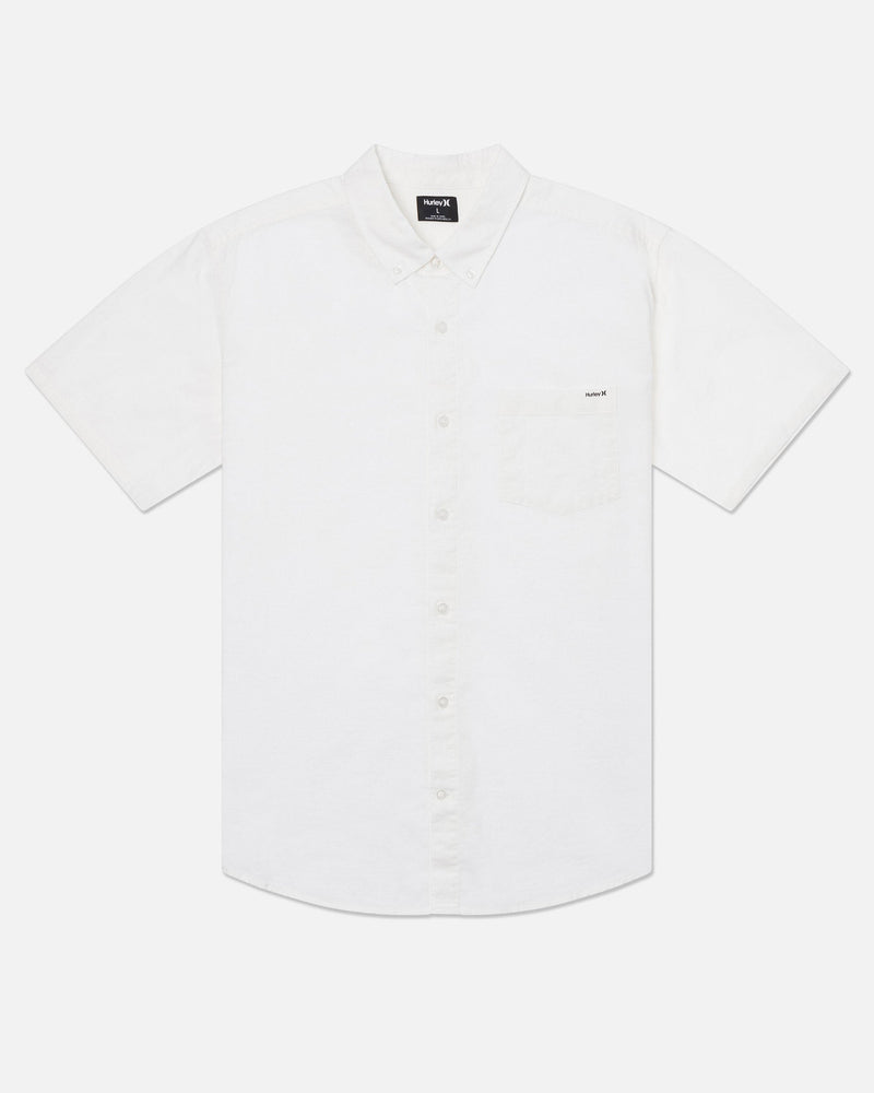 White Heather - One And Only Stretch Short Sleeve Shirt | Hurley