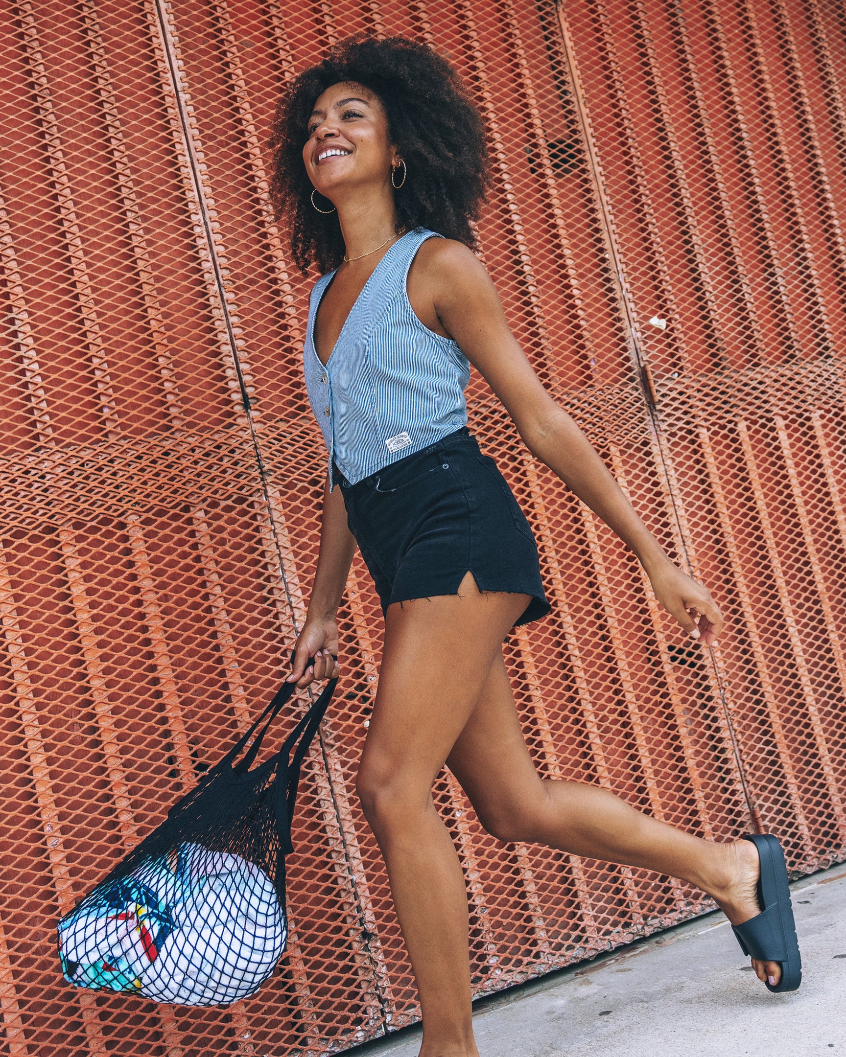 Blue - Railroad Vest | Hurley