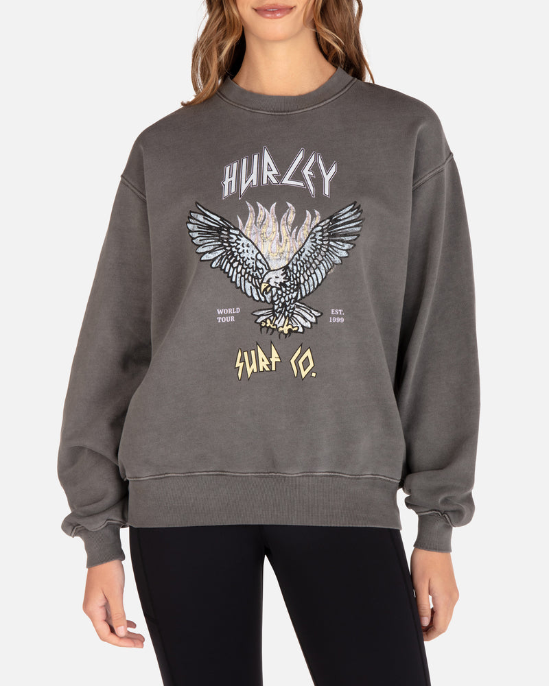 Black - Tour Boyfriend Crewneck | Hurley