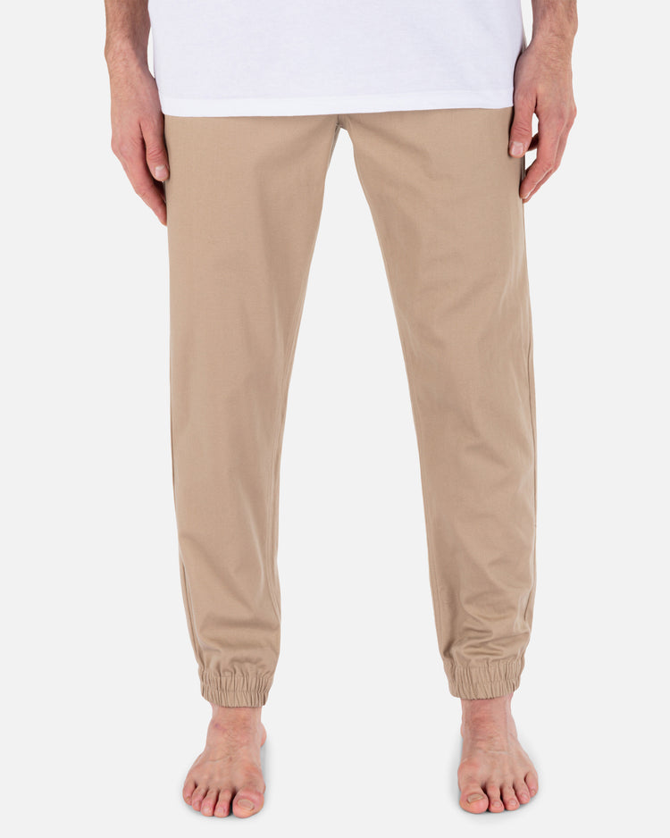 Khaki joggers cheap on sale