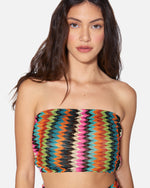 Chevron Knit Tube Top