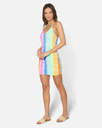 Rainbow Ombre Halter Mini Dress