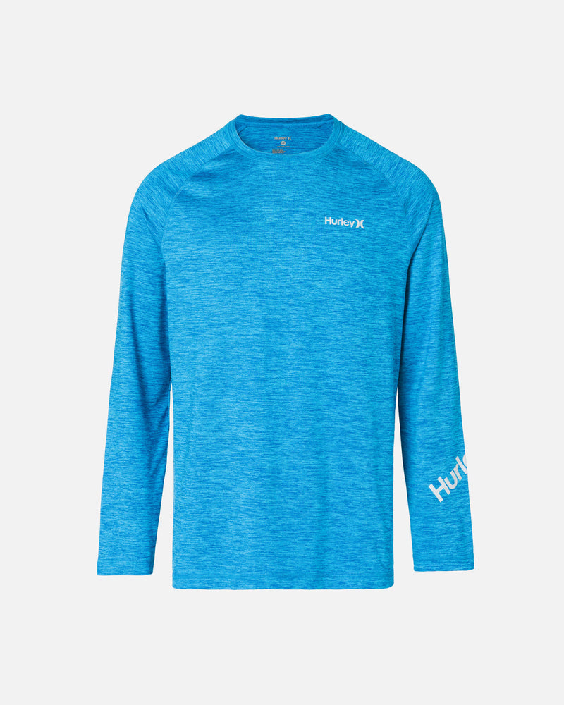 Neon Blue - Essential Long Hurley Rashguard Sleeve One Only | And
