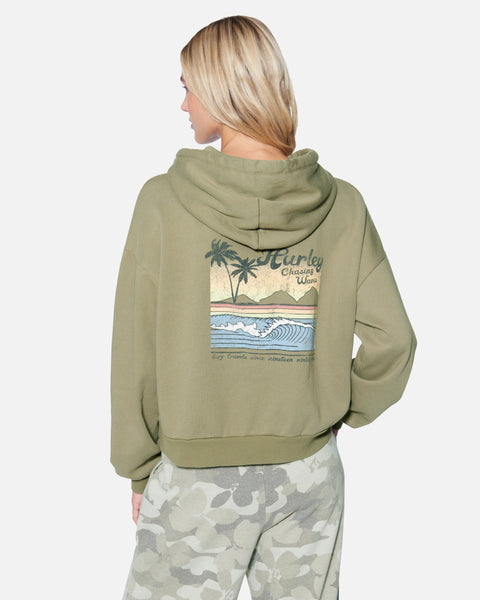 Hurley green hoodie online