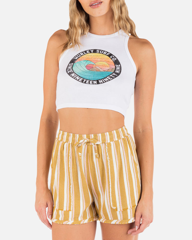 Sand Circle Cropped Baby Tank