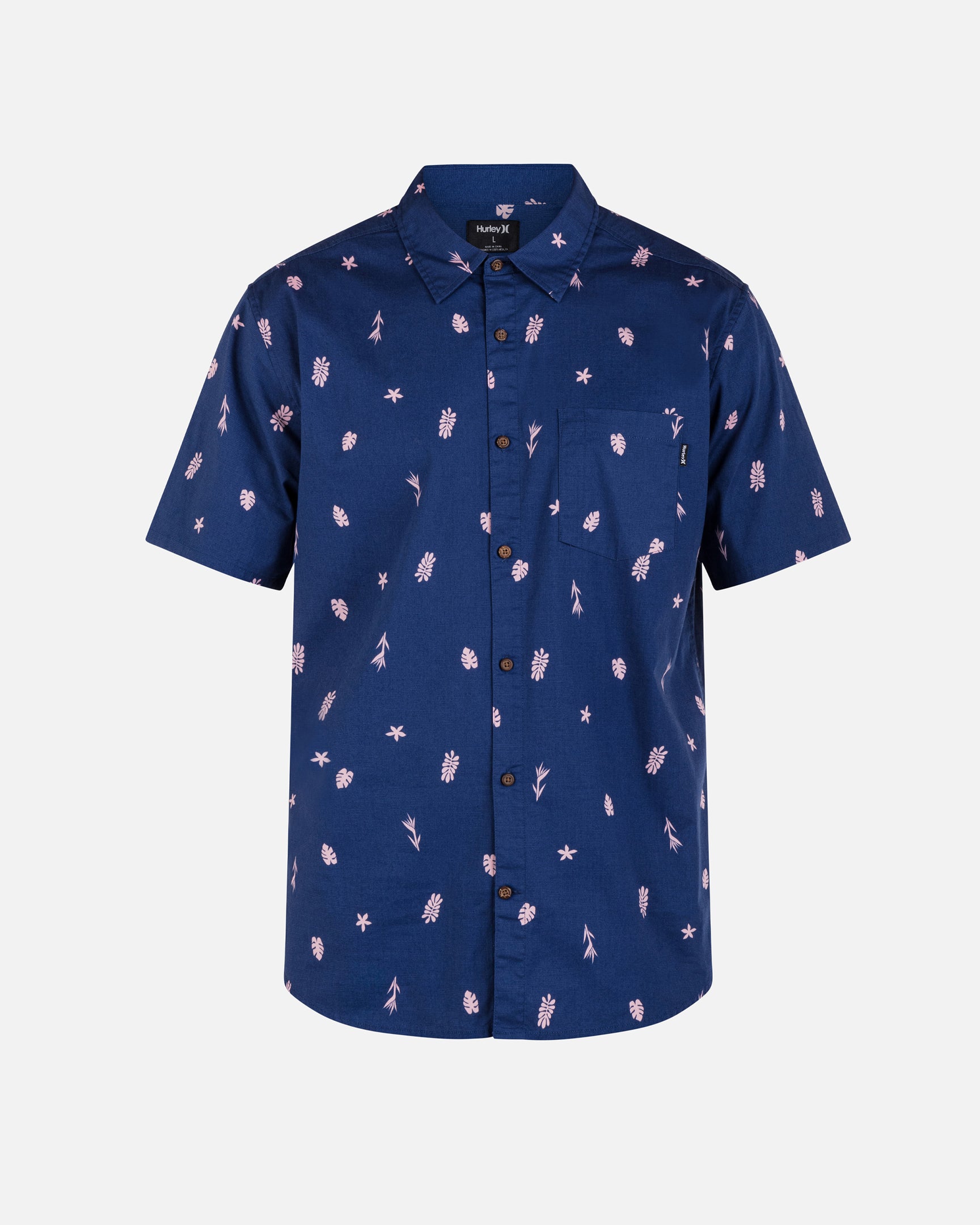 Blue Void - ONE AND ONLY LIDO STRETCH SHORT SLEEVE SHIRT | Hurley