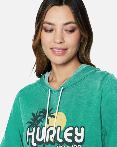 Antique Green - Harper Burnout Perfect Fleece Hoodie | Hurley