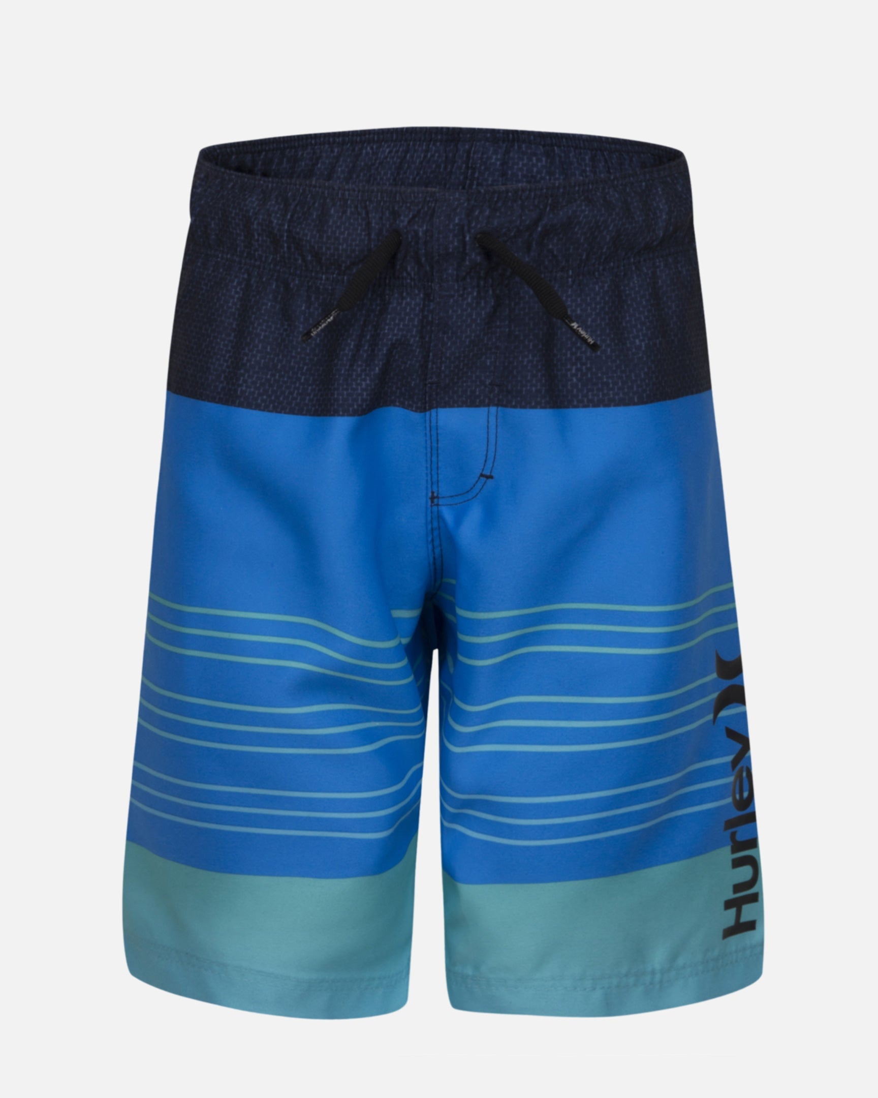 Neptune Blue - Little Boys Breakwater Pull On Swim Trunks | Hurley