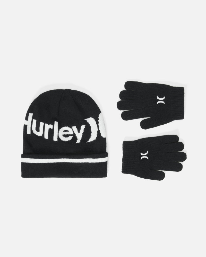 Black - Pom Beanie And Set Glove Hurley 