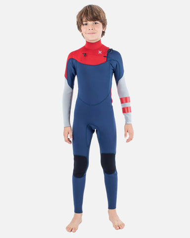 Iodine Blue - Boys Advantage 3/2MM Fullsuit | Hurley