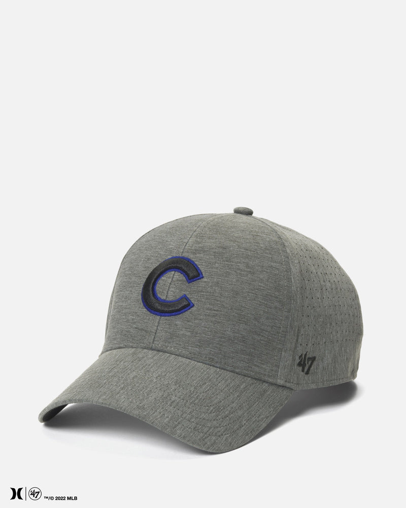 47 Brand / Hurley x Men's Chicago Cubs White Captain Snapback Adjustable Hat