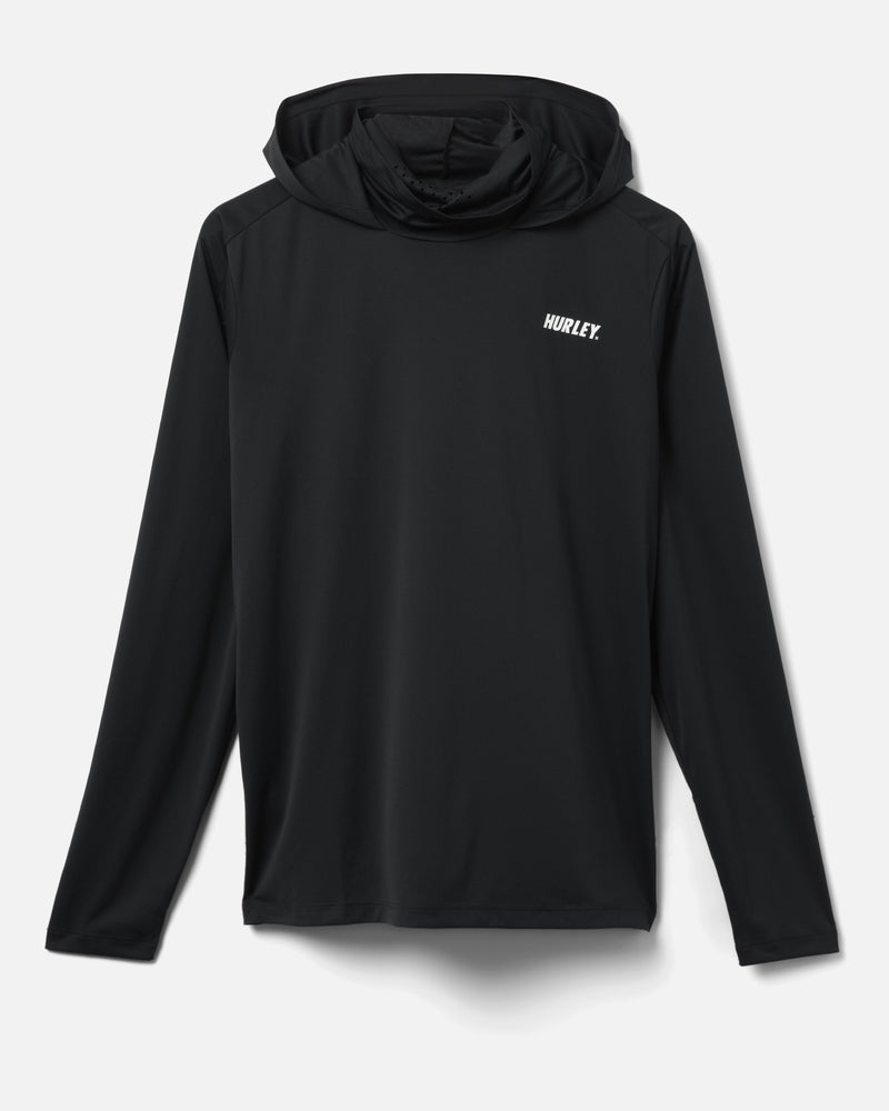 Hurley US Sports Brand Long Sleeved Black Hybrid UV Proof Sunshirt Top -  Sizes S-XL