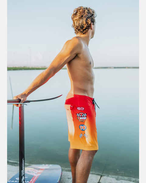 Unity Red PHANTOM ECO NASCAR FLAMES 18 BOARDSHORT Hurley